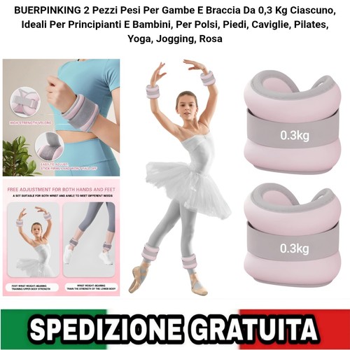 Pesi caviglie polsi 3kg - polsi, 0.3kg