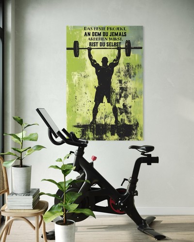 Quadro tela fitness - quadro,