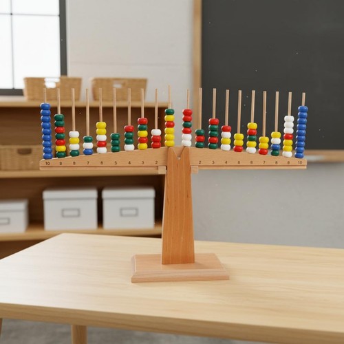 Bilancia legno con pesi - legno,