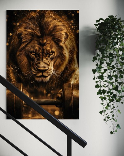 Quadro tela leone palestra - quadro, su